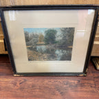 Wallace Nutting “The Swimming Pool” Hand-Colored Print