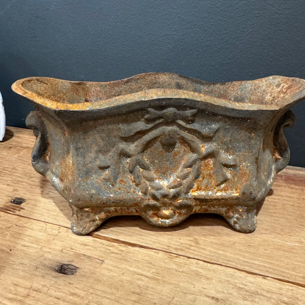 Antique French Cast Iron Jardinière