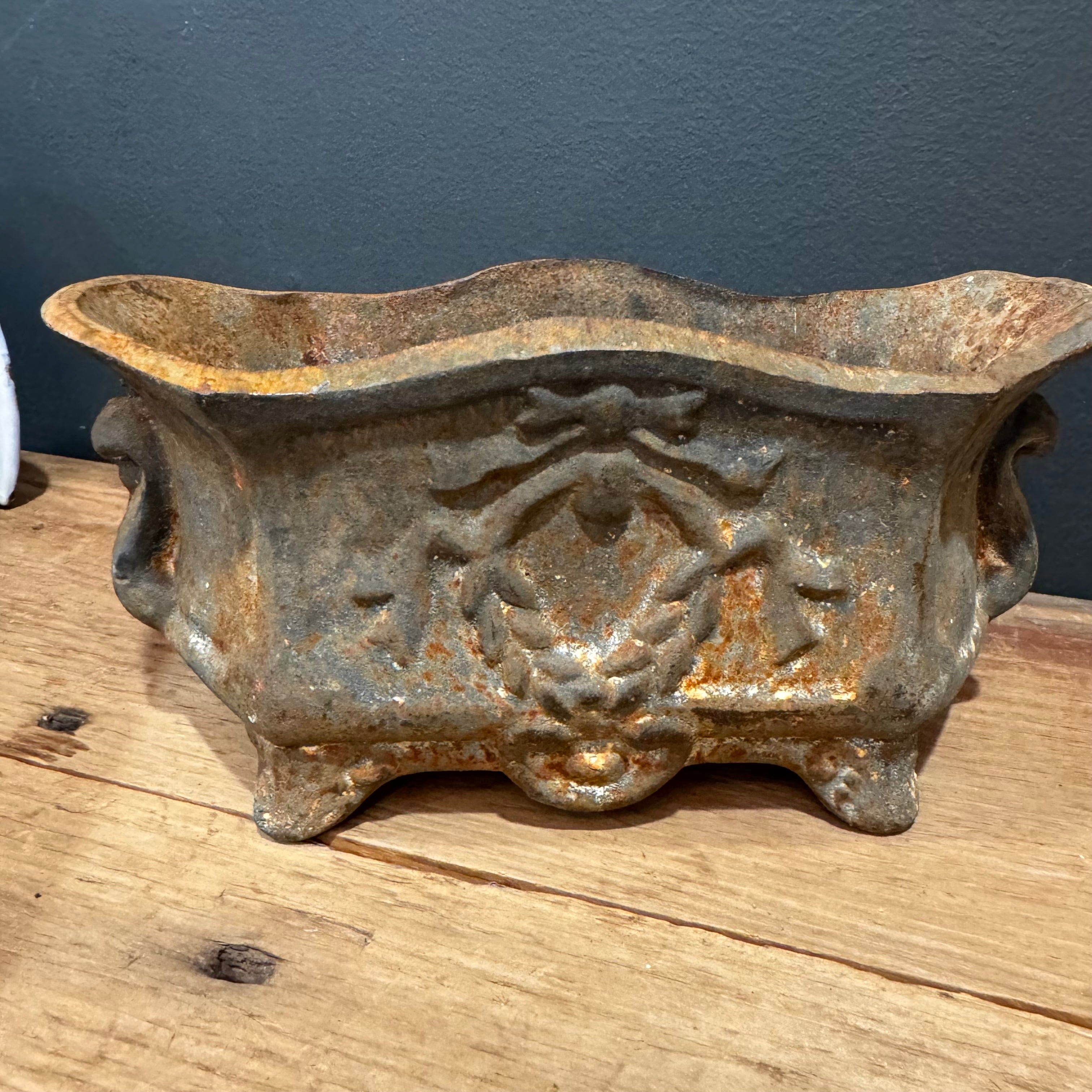 Antique French Cast Iron Jardinière