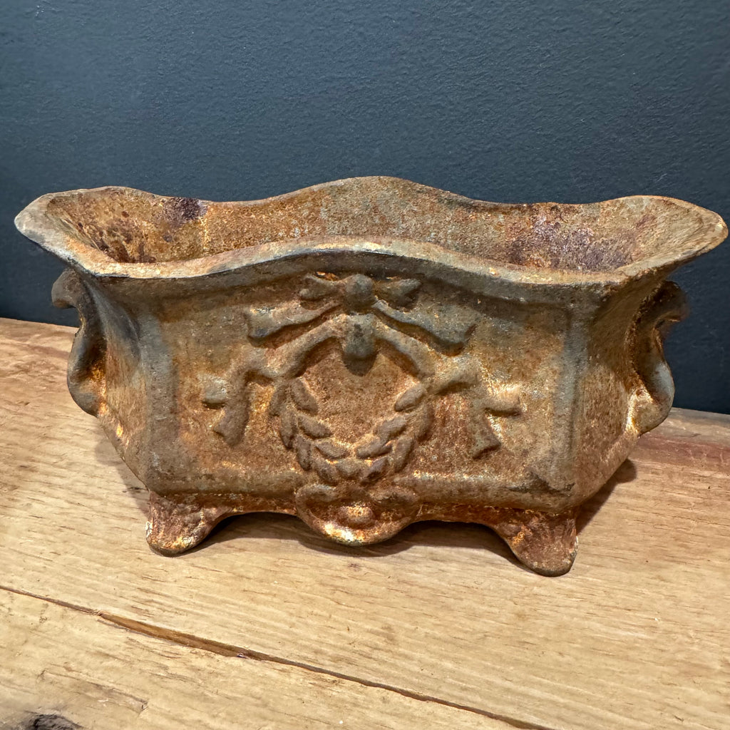Antique French Cast Iron Jardinière