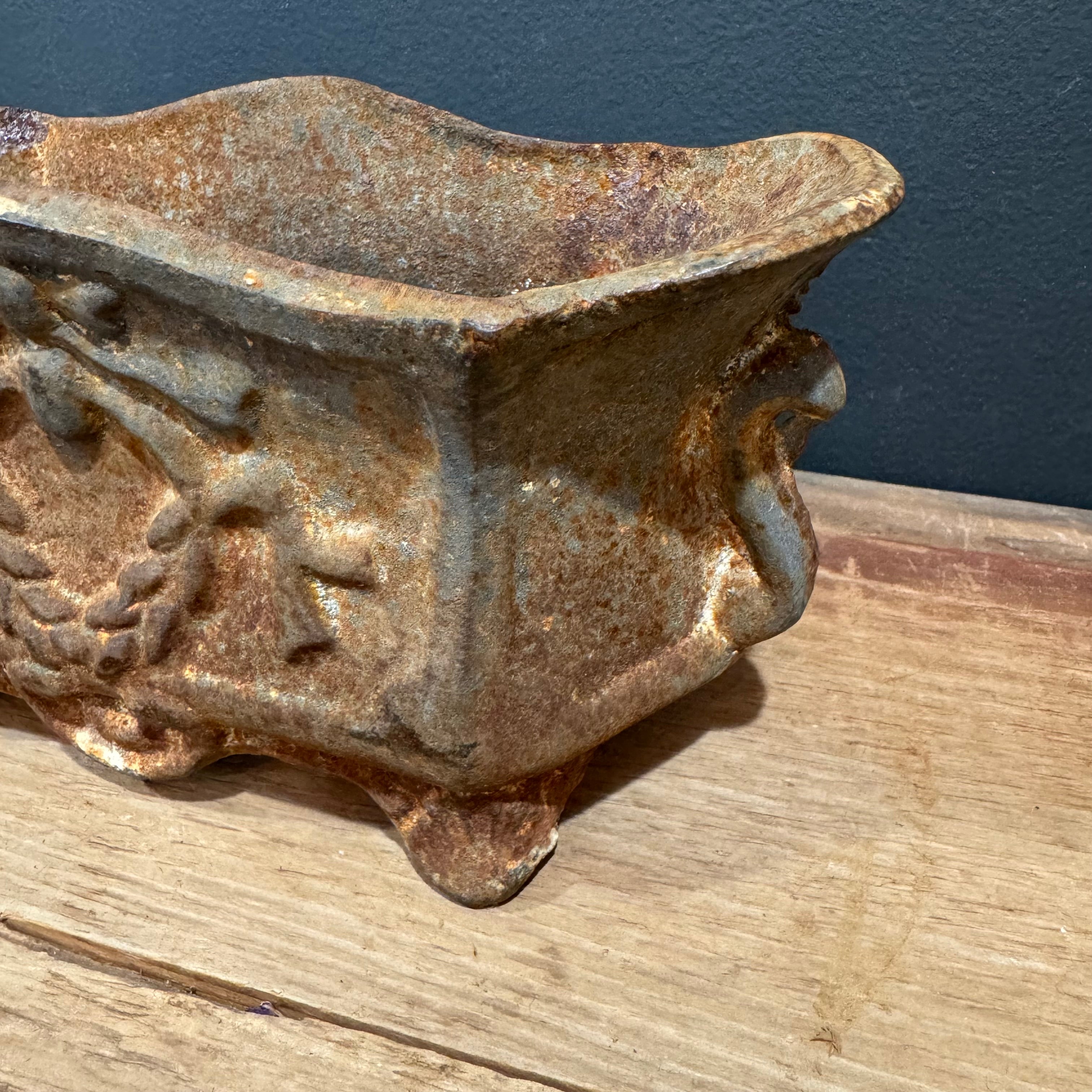 Antique French Cast Iron Jardinière