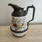 Sweet Floral & Pewter Pitcher
