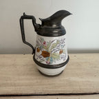 Sweet Floral & Pewter Pitcher