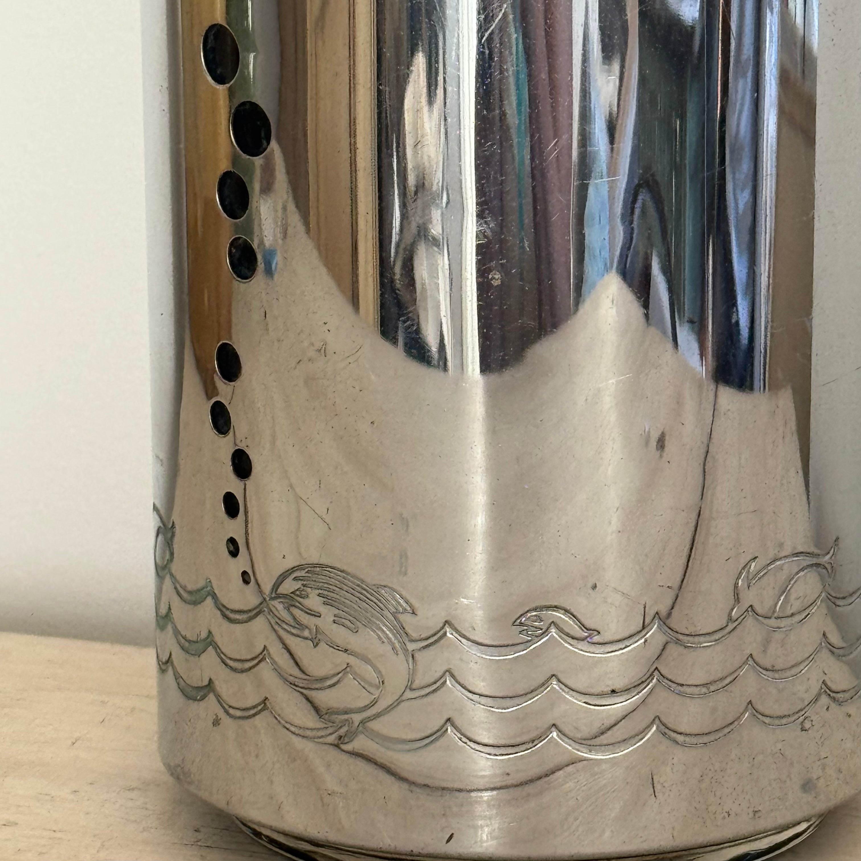 Vintage Soda King Chrome Dolphin Seltzer Siphon