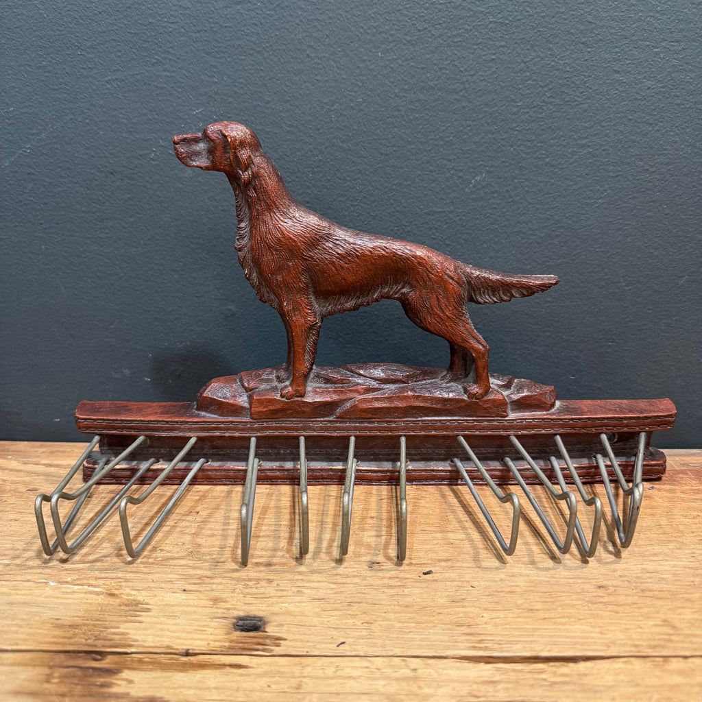 Vintage Sporting Dog Tie/Scarf  Rack