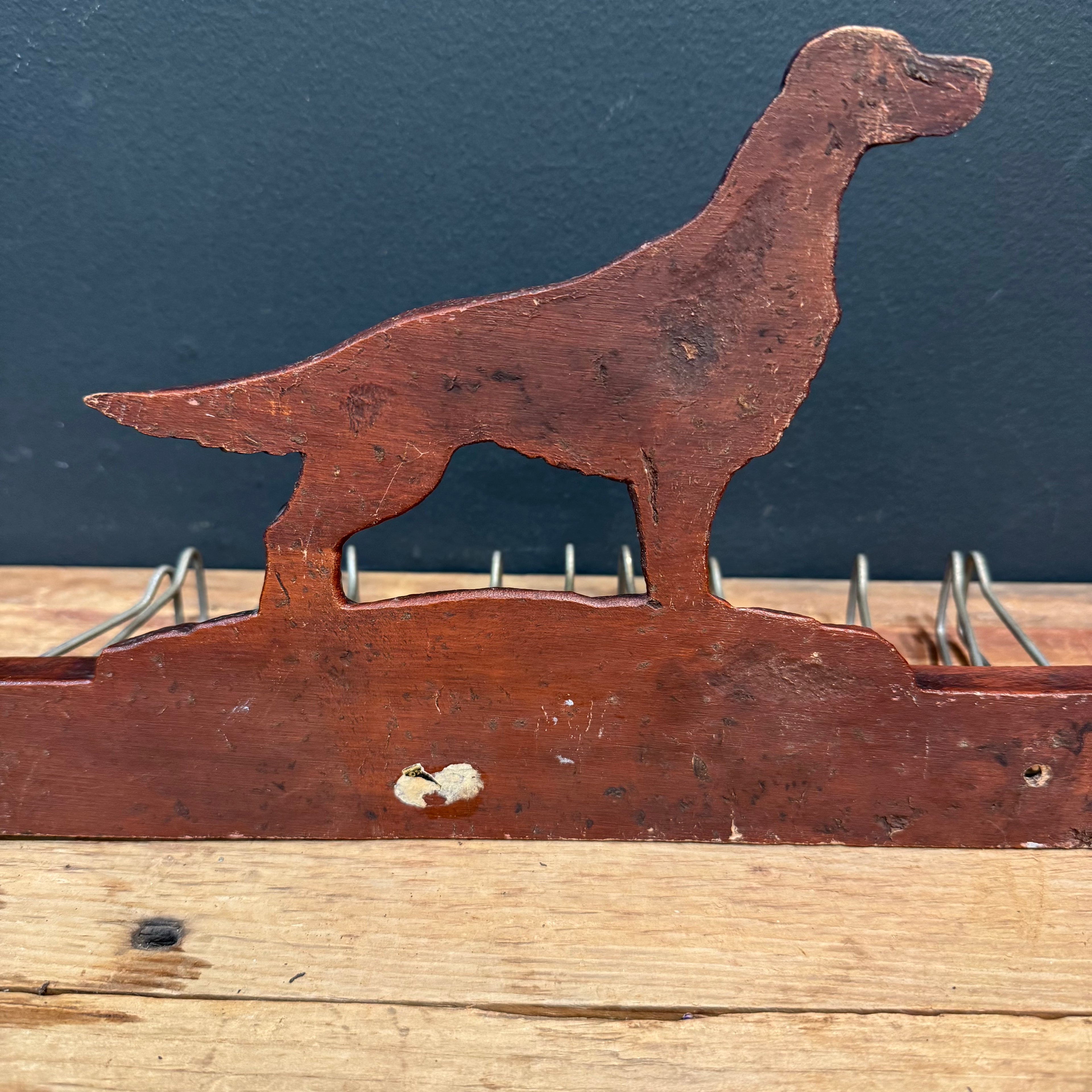Vintage Sporting Dog Tie/Scarf  Rack