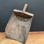 Antique Wood-Backed Grain Scoop