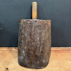Antique Wood-Backed Grain Scoop