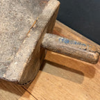 Antique Wood-Backed Grain Scoop