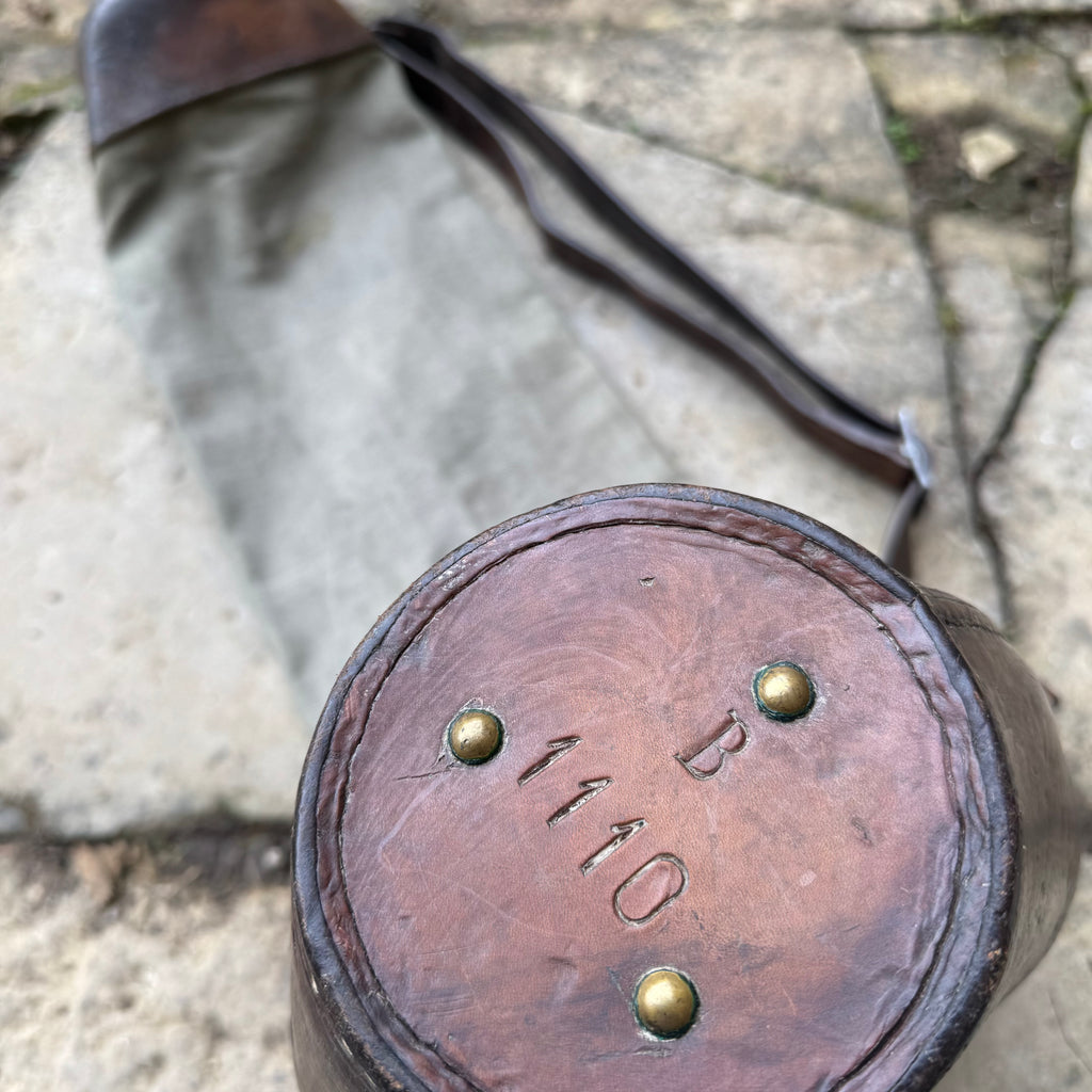 1943 Swiss Military Leather Telescope Case