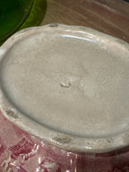 Antique  Red Transferware Tureen