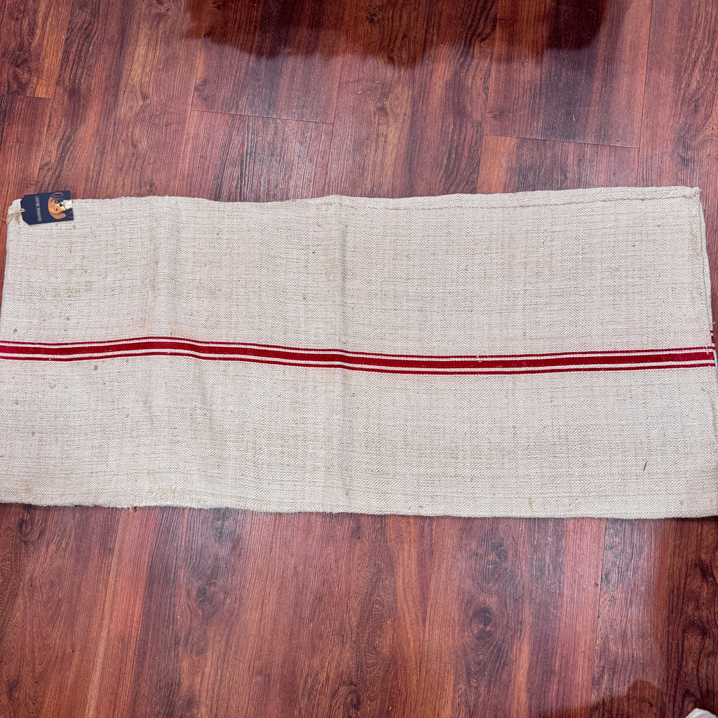Eastern Europe Grain Sack-red stripe