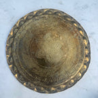 Vintage Hand-Etched Brass Platter