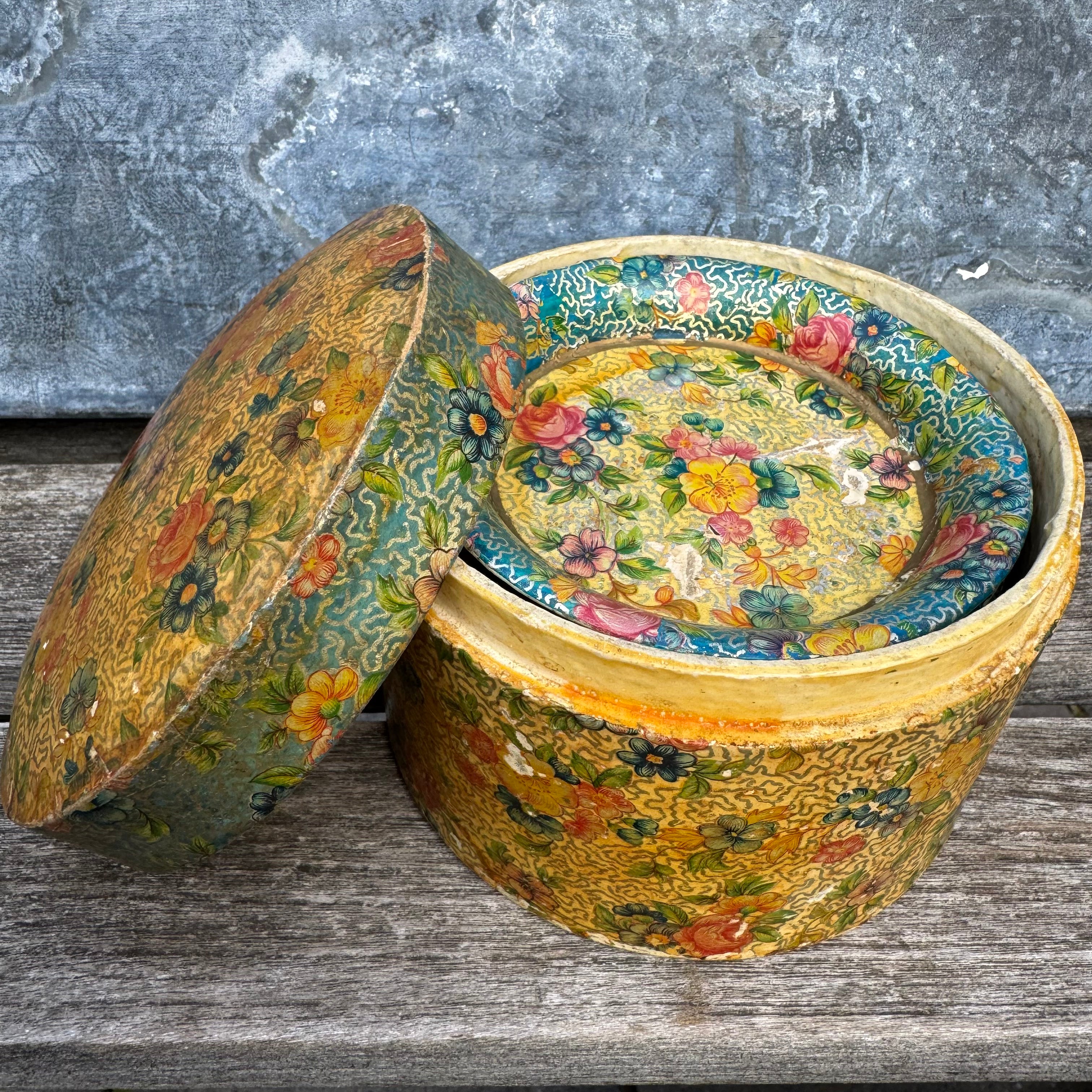 Vintage Japanese Floral Coaster Set
