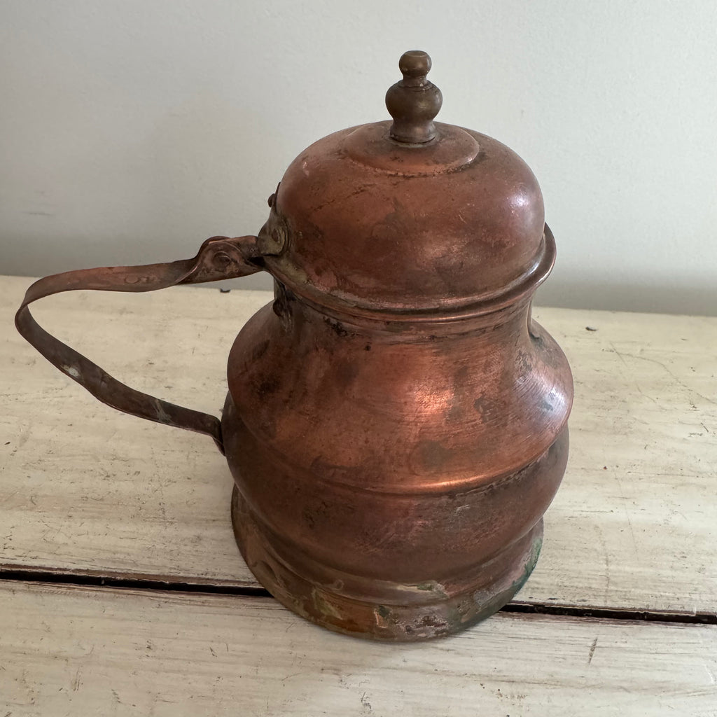 Graduated Copper Coffee Pot Collection, Set of Five
