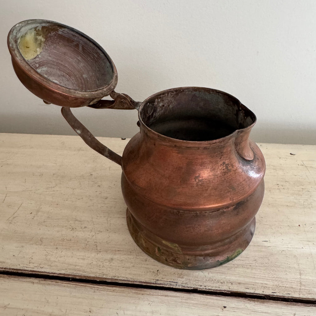 Graduated Copper Coffee Pot Collection, Set of Five