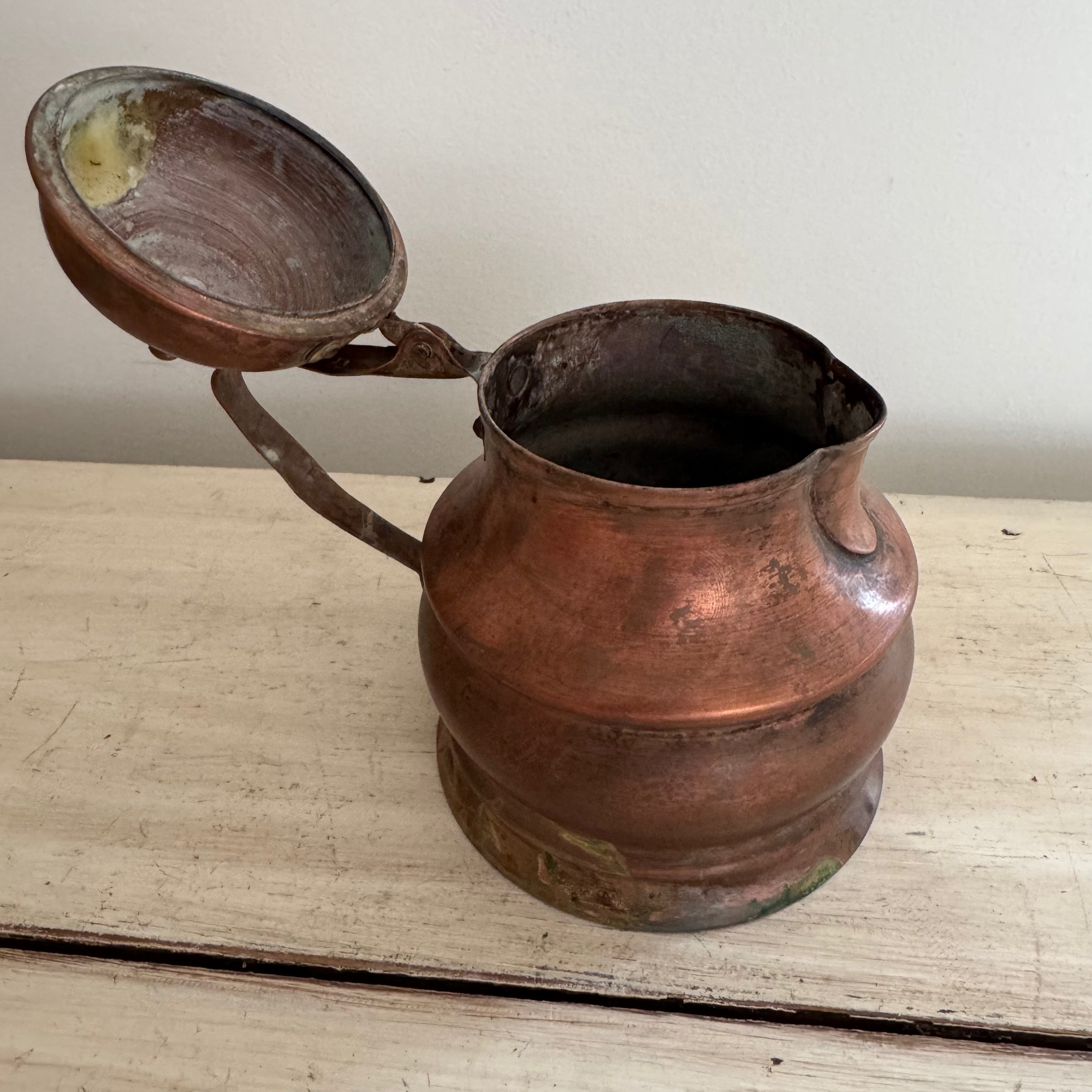 Graduated Copper Coffee Pot Collection, Set of Five