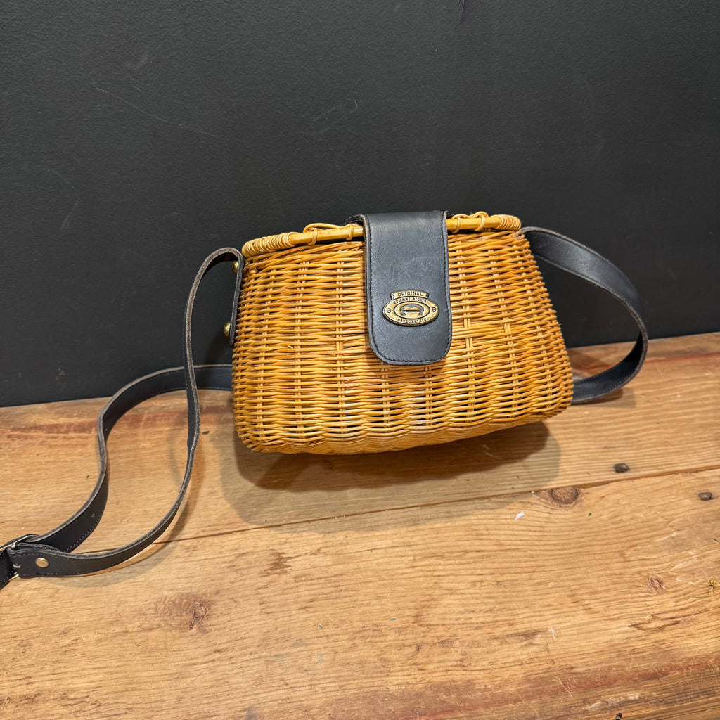 Vintage Etienne Aigner Wicker Crossbody Purse