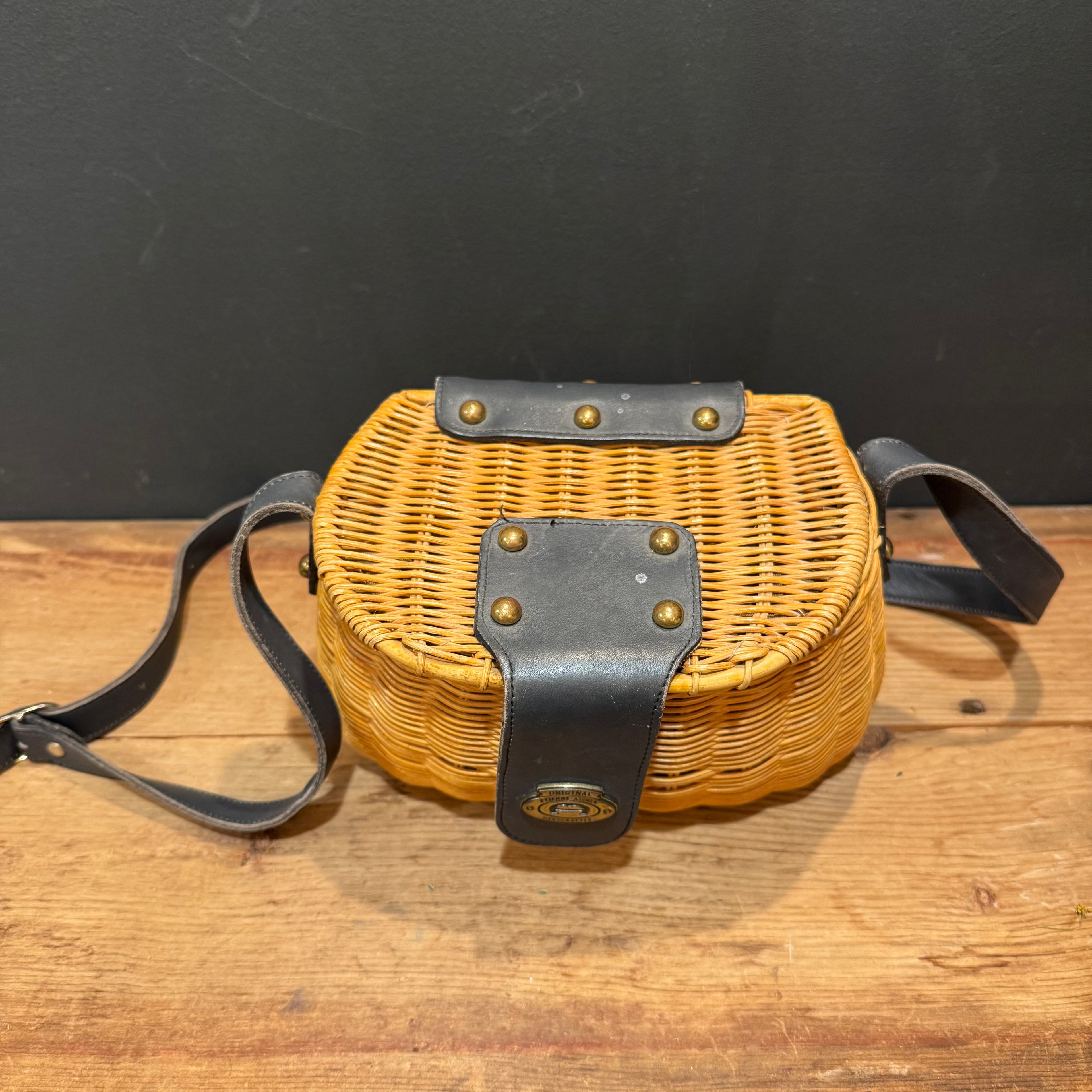 Vintage Etienne Aigner Wicker Crossbody Purse