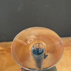 Vintage Fostoria Blue Stemmed Wine Glasses