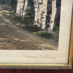 Wallace Nutting "A Woodland Cathedral" Hand-Colored Photograph