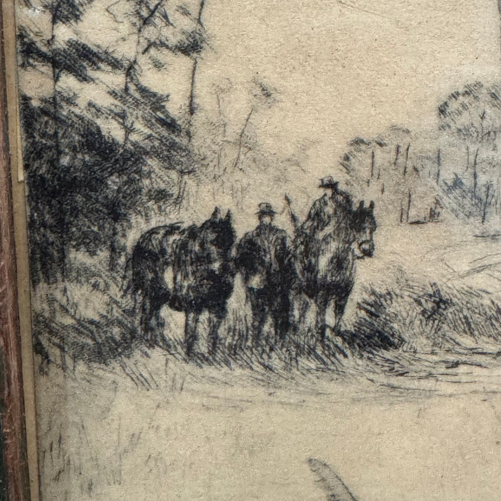 Sporting Hunt Scene with Setters