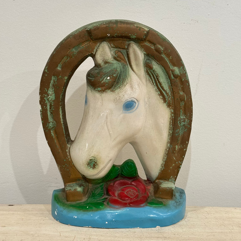 Vintage Chalkware Horse Figurine