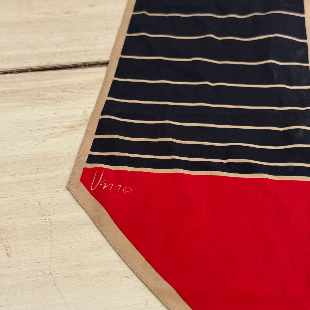 Vintage Vera Neumann Nautical Stripe Scarf