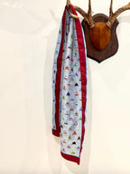 Vintage Breeders' Crown Jockey Silks Scarf