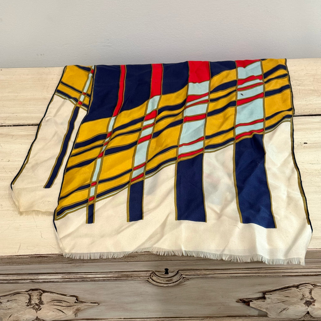 Vintage Soie French Silk Scarf