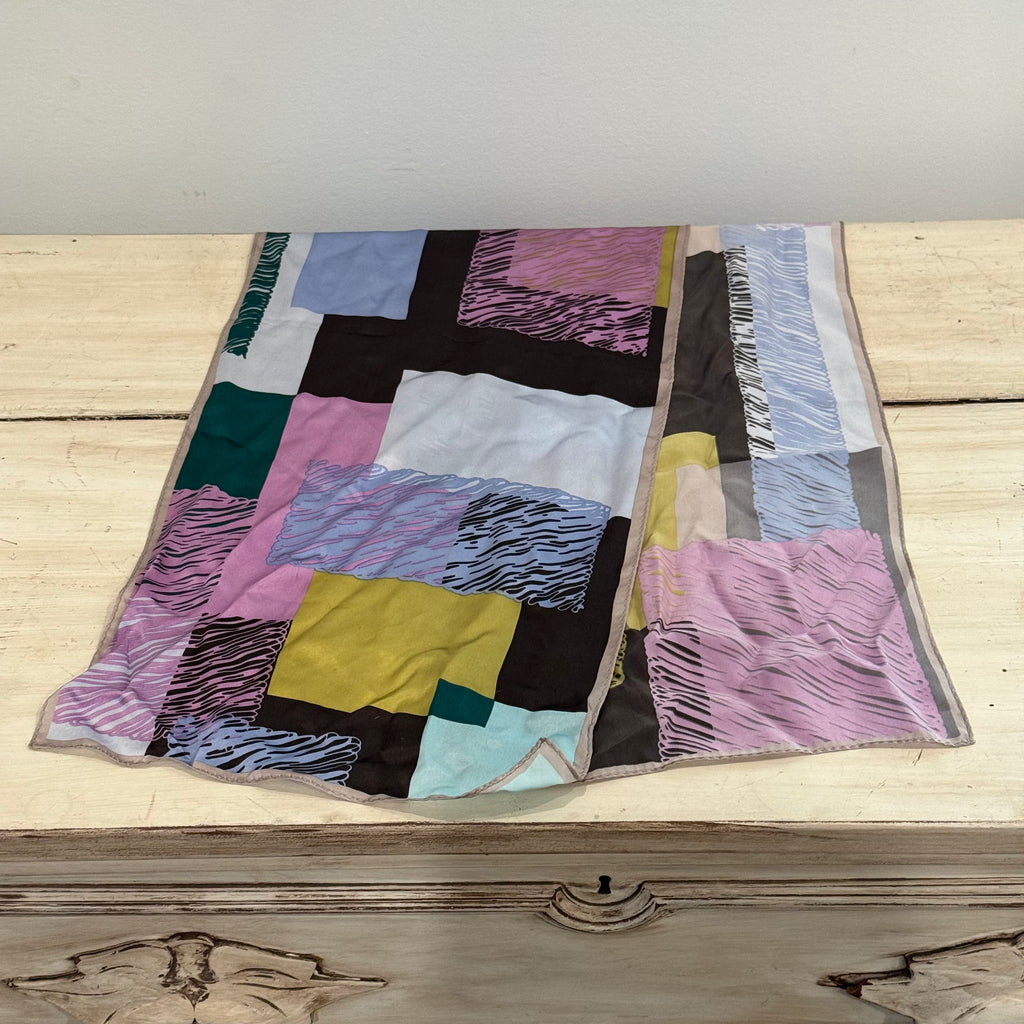 Vintage Jones New York Abstract Scarf