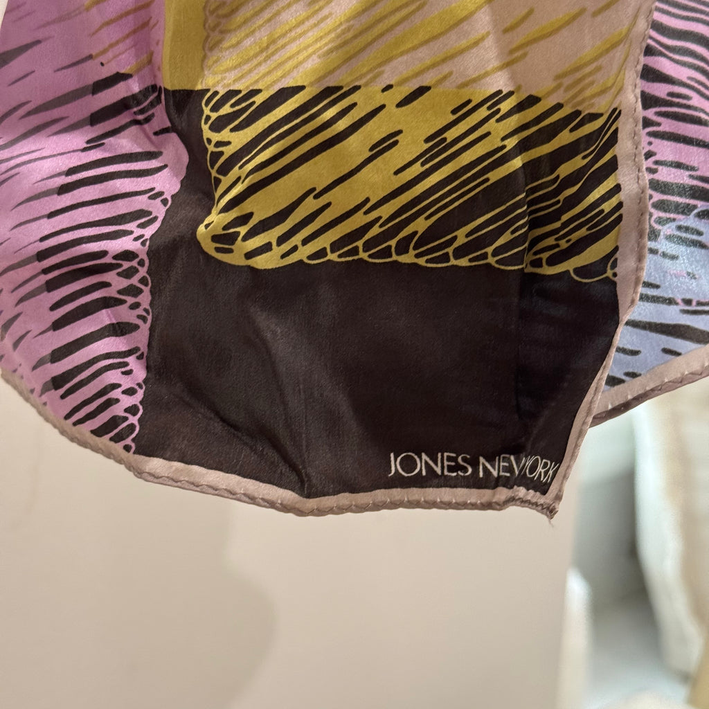 Vintage Jones New York Abstract Scarf