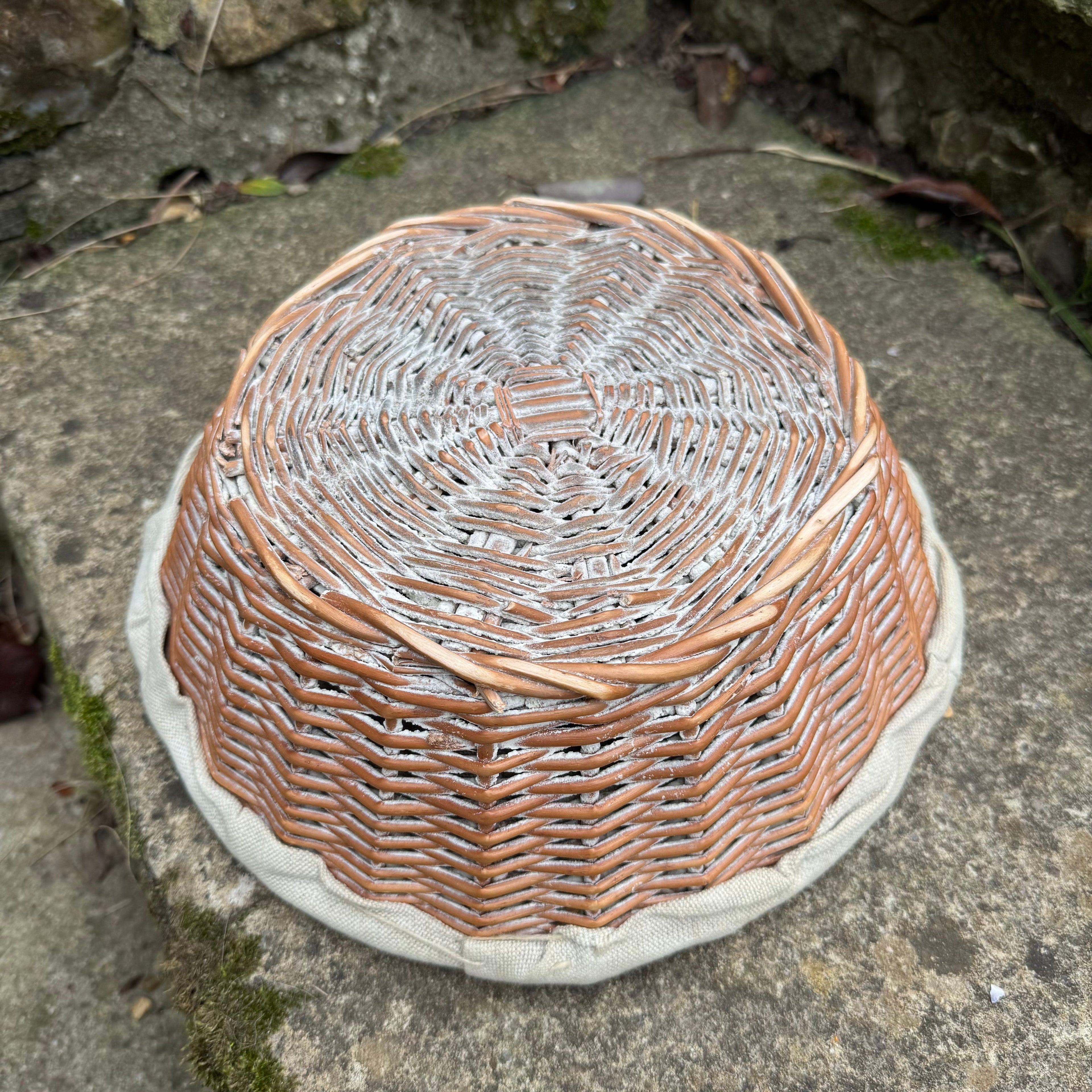 Antique French Bread Proofing Basket