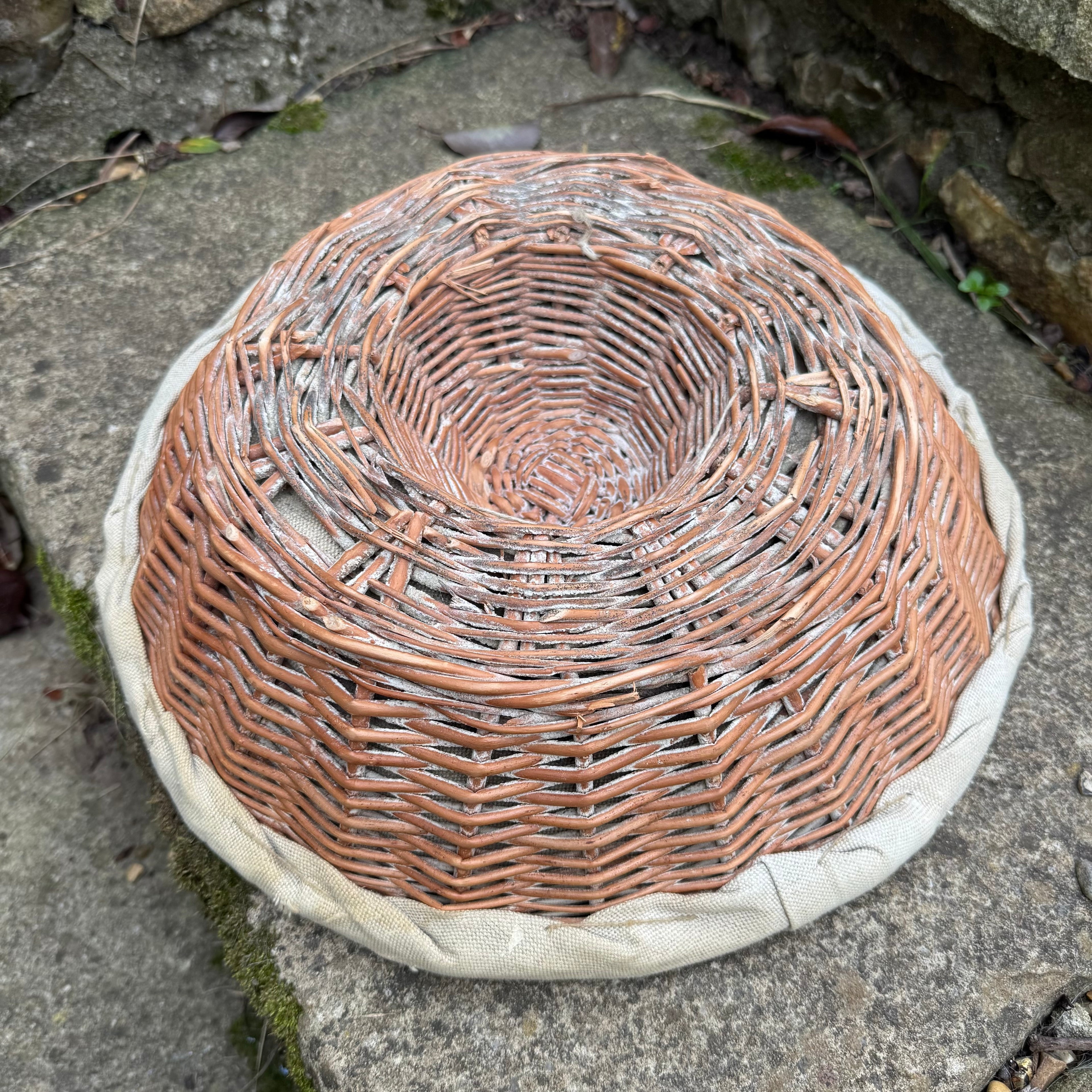Antique French Bread Proofing Basket