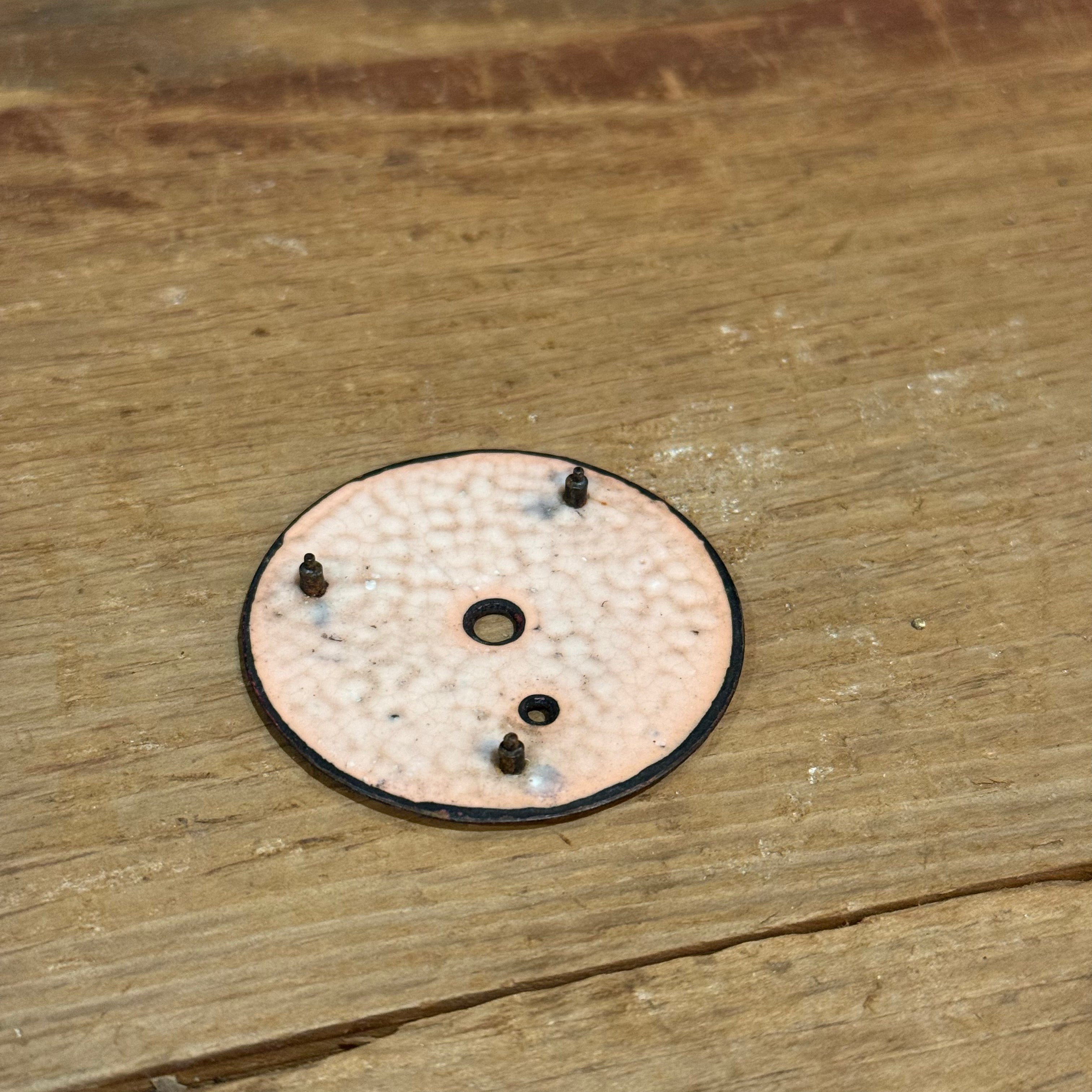 Vintage Porcelain Pocket Watch Dial
