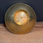 Vintage Etched Brass Pedestal Bowl