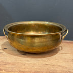Vintage Solid Brass Planter with Handles