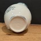 Vintage Green Transferware Wash Pitcher