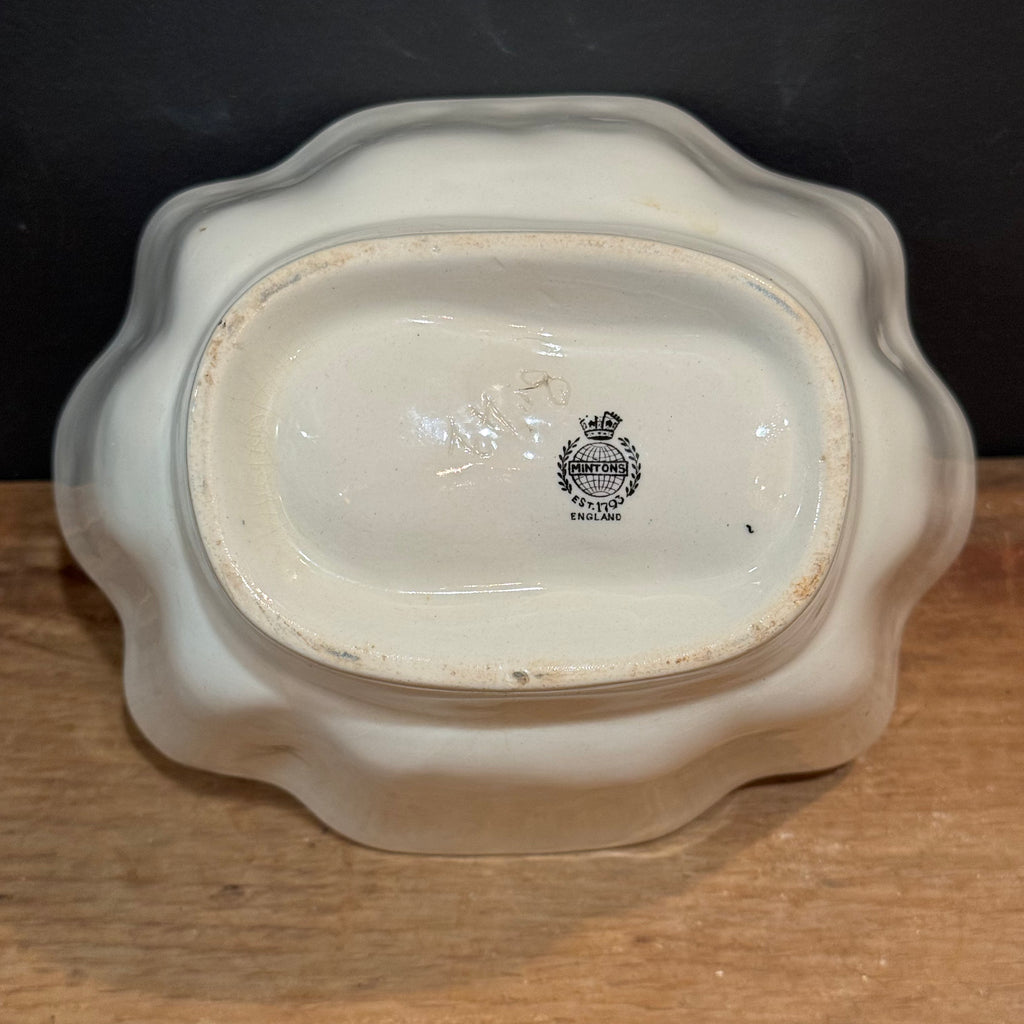 Vintage Minton's England White Ironstone Wheat Sheaf Jelly Mold