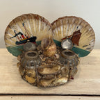 Maritime Seashell Double Inkwell