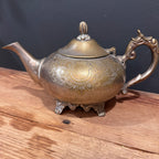 Vintage Silver-plate Teapot Candle 23oz.