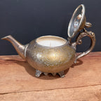 Vintage Silver-plate Teapot Candle 23oz.