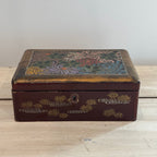 Vintage Japanese Lacquer Wood Jewelry Box