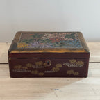 Vintage Japanese Lacquer Wood Jewelry Box