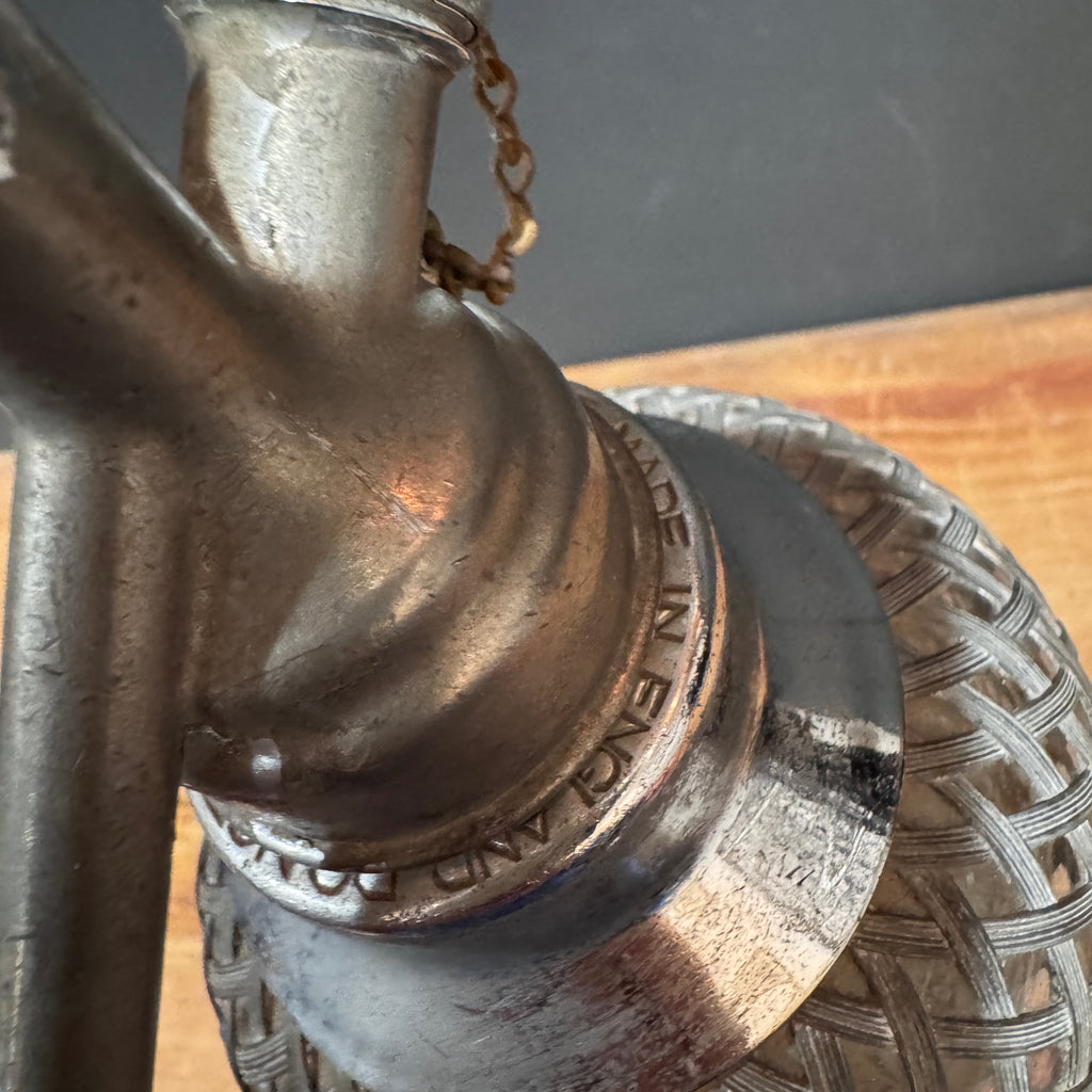 Vintage English Mesh Soda Syphon