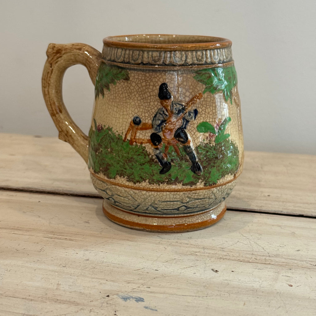 Majolica Style Beer Stein