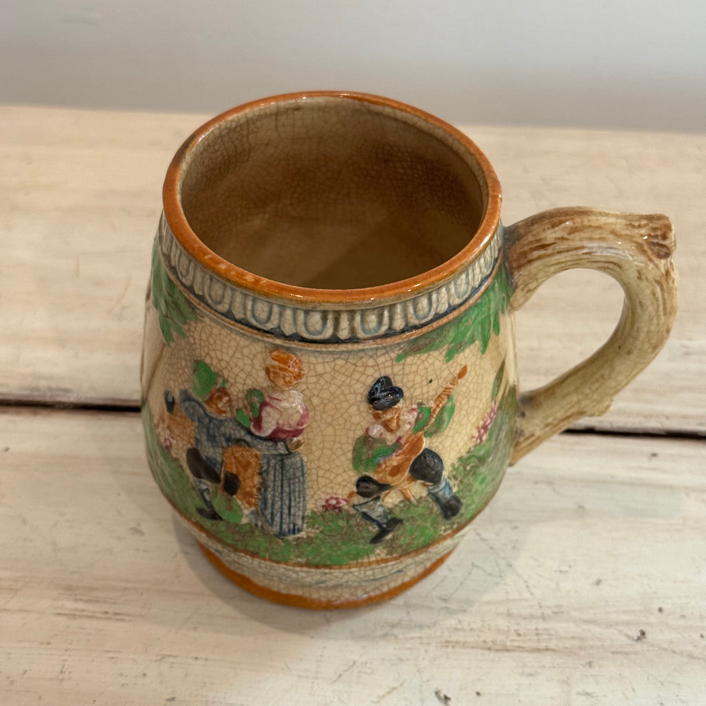 Majolica Style Beer Stein