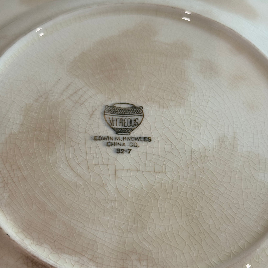 Edwin M Knowles Sweet Floral Plate