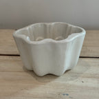 Vintage White Ironstone Blancmange Jelly Mold