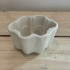 Vintage White Ironstone Blancmange Jelly Mold